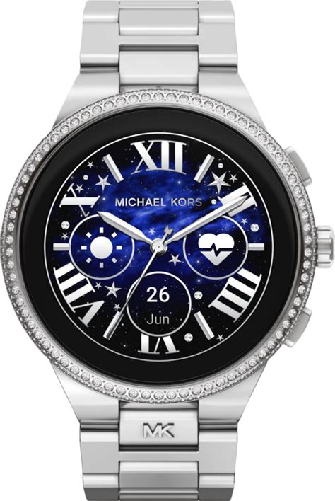 michael kors camille gen 6 display smartwatch mkt5143 zilverkleurig|Gen 6 Camille Pavé Silver.